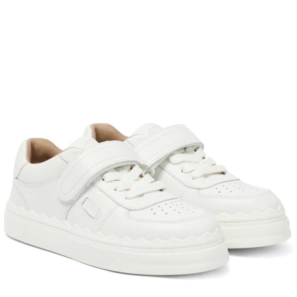 COPY - CHLOÉ White Strap Lauren Sneaker - Picture 2 of 5